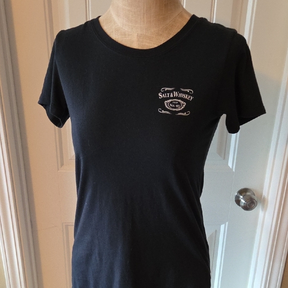 NWOT Salt & Wh!skey Black Graphic T-Shirt - Picture 3 of 6